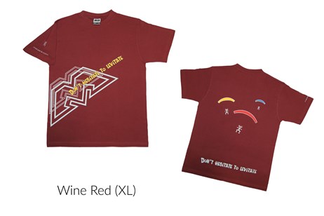 Male T-Shirt - Wine Red