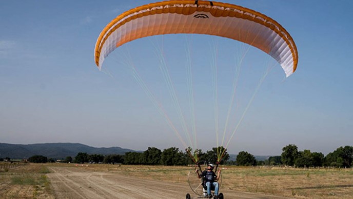 Charger-Parapente réflex fácil para vuelo con paramotor