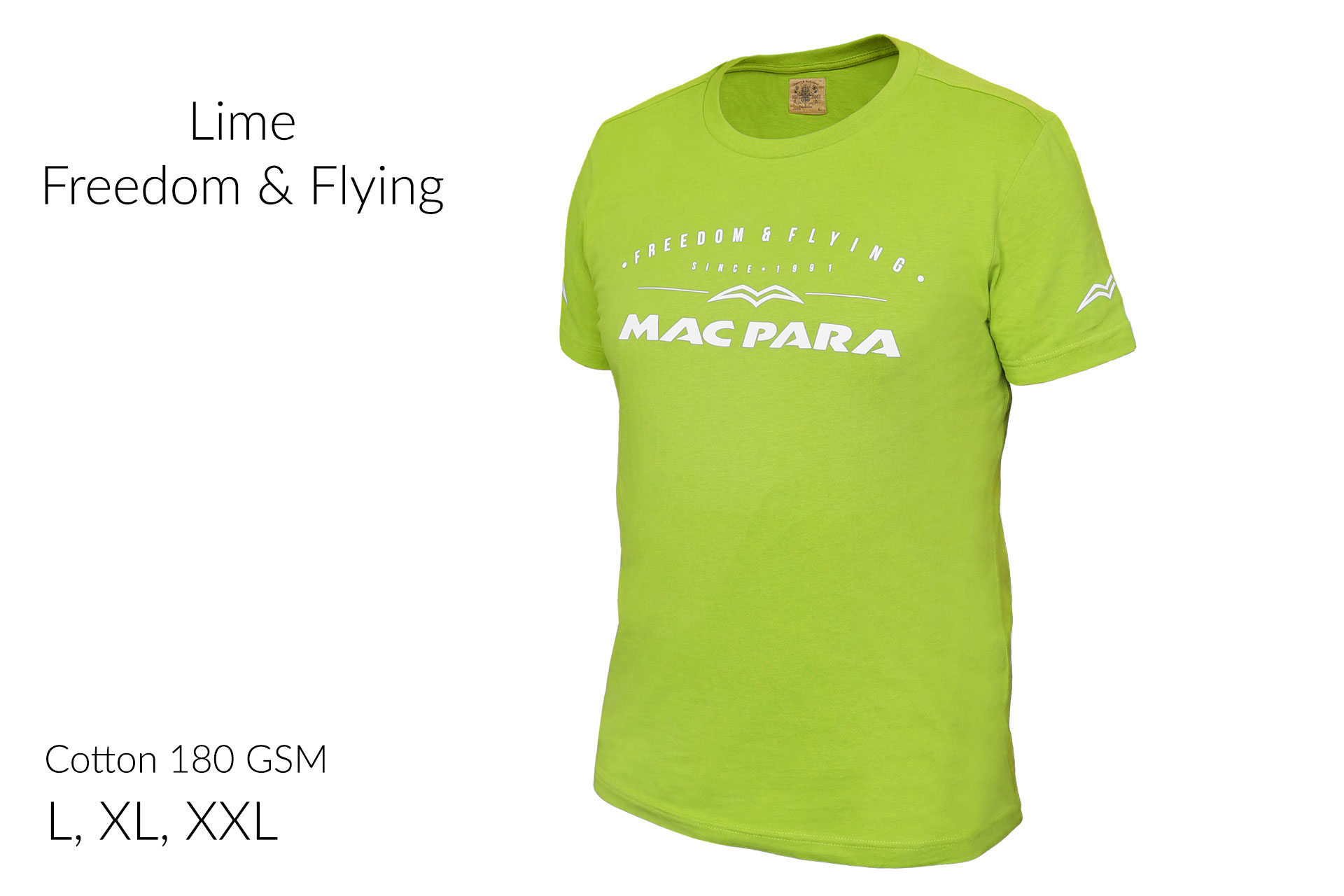 T-Shirt - Lime - Freedom & Flying